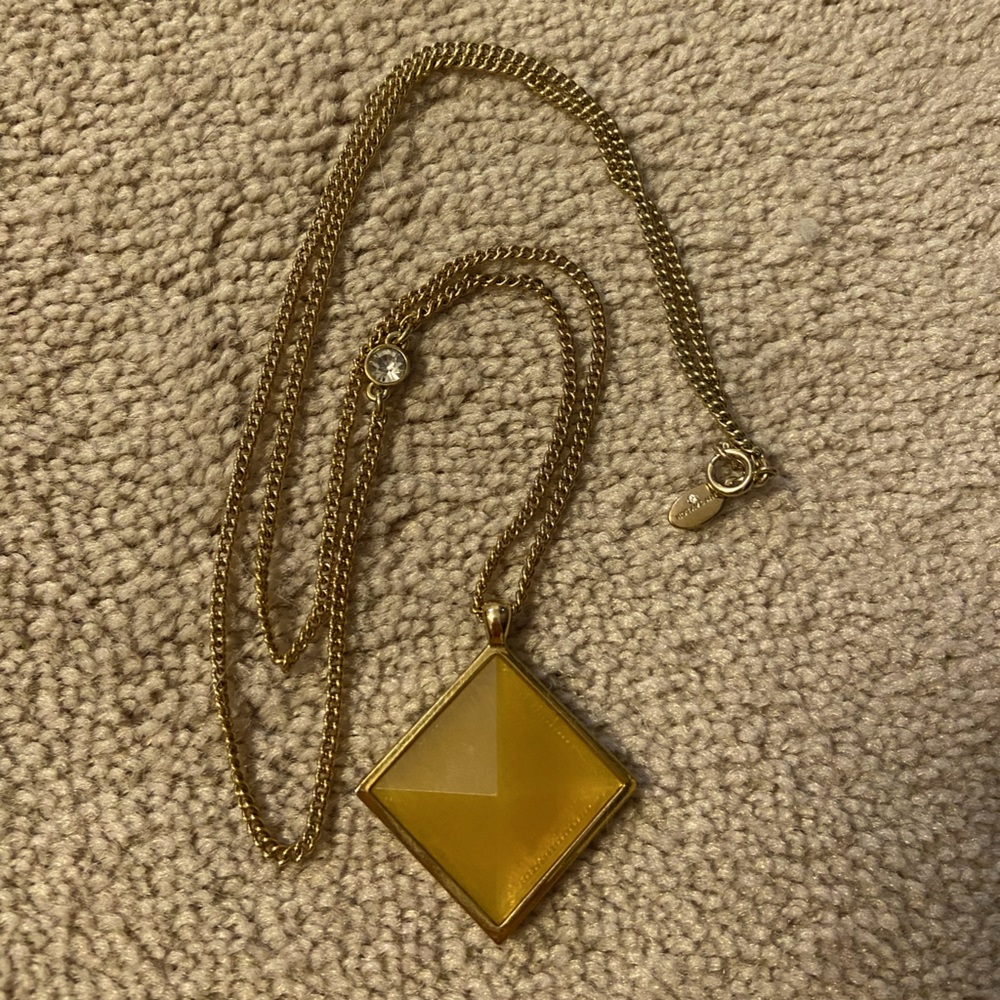 Ann Taylor Long Necklace with Crystal Detail